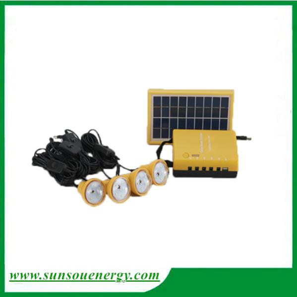 High quality solar lighting kits with FM radio function, 3w solar panel mini solar lighting system for hot sale