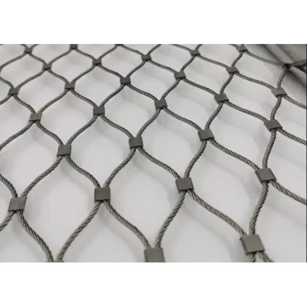 High Precision AISI 304/308/316 Cable Mesh About SUS Wire Rope Mesh for Construction Protection