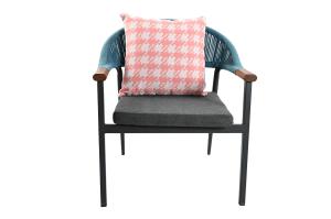 Modern Leisure Patio Furniture OEM Metal Structure Armchair For Outdoor