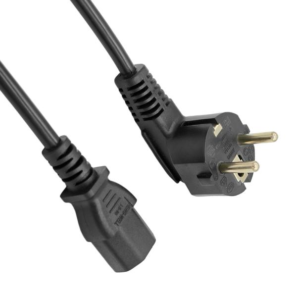 EU 3ピン電源ケーブル H05VV-F 2*0.75MM2 銅線タイプ 高耐久性工業用途向け