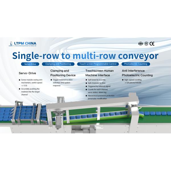 Multi Lane Conveyor With Servo-driven Dynamic Distribution And Programmable Counting For High-speed Packaging Lines