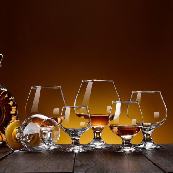 Copo de Vinho de Cognac de Casamento Cristalino Personalizado