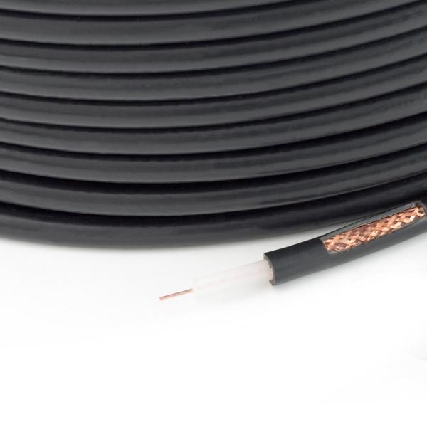 Solid Copper RG213 Coaxial Cable , 50 Ohm Cable With PVC Jacket For Date Transmission