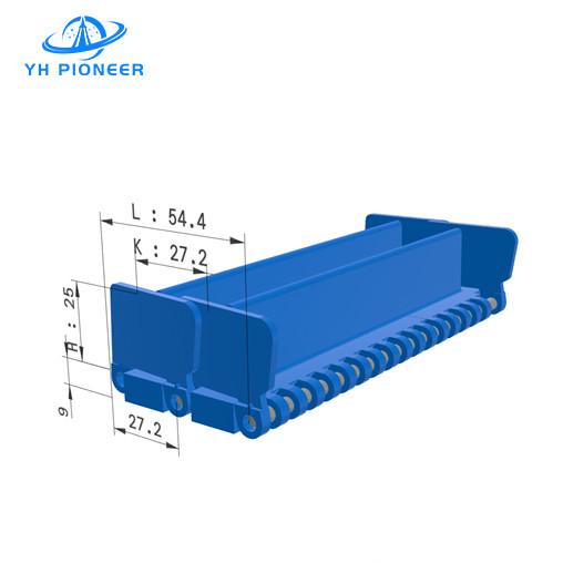 Cintura modular de topo plano de alta estabilidade com parede lateral para transporte e contenção de material robusto