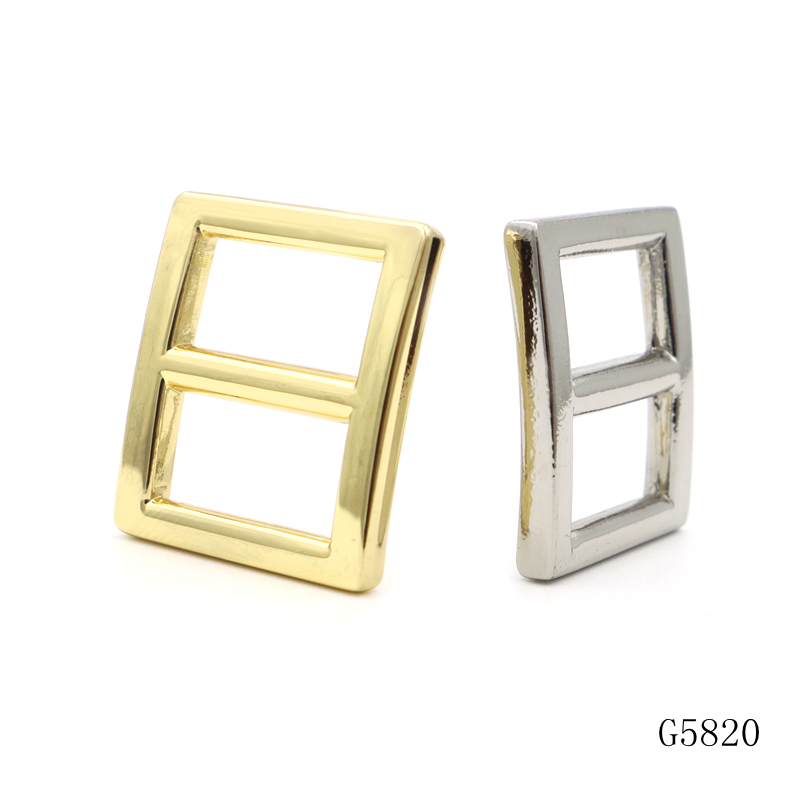 Gold Plated Metal Square Buckle 16mm 19mm 26mm 32mm Adjustable Strap Buckles