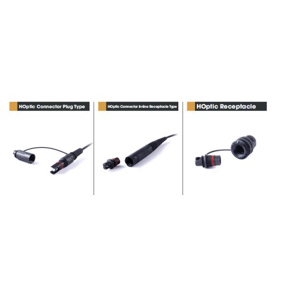 Connector Plug Type HOptic Receptacle Industrial Circular Female High Temperature outdoor waterproof fiber optic patch