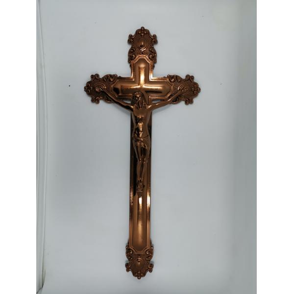 Burial Casket Cross ABS Plastic 45*21cm Nail Mounted European Style