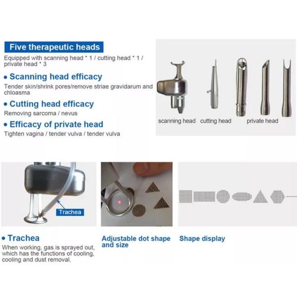 L' équipement de beauté pour le renouvellement de la peau par laser de CO2 fractionné