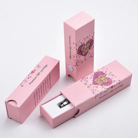 OEM 160gsm Eco Friendly Packaging Boxes CBD Vape Cart Oil Packaging
