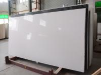 Construction de la partie supérieure du comptoir artificielle blanche superbe de cuisine de quartz avec le NSF de GV