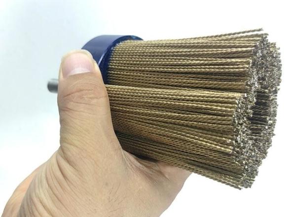 Floor Grinding Machine 70mm Diameter Knotted Brass Wire Disc Brush