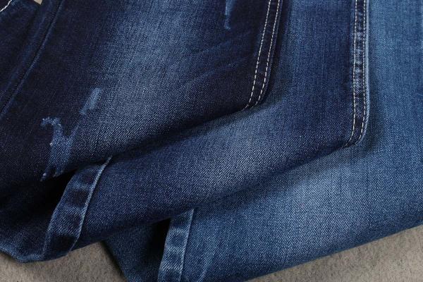 10.3oz sanforisant le tissu bleu-foncé de denim de polyester de coton de Spandex