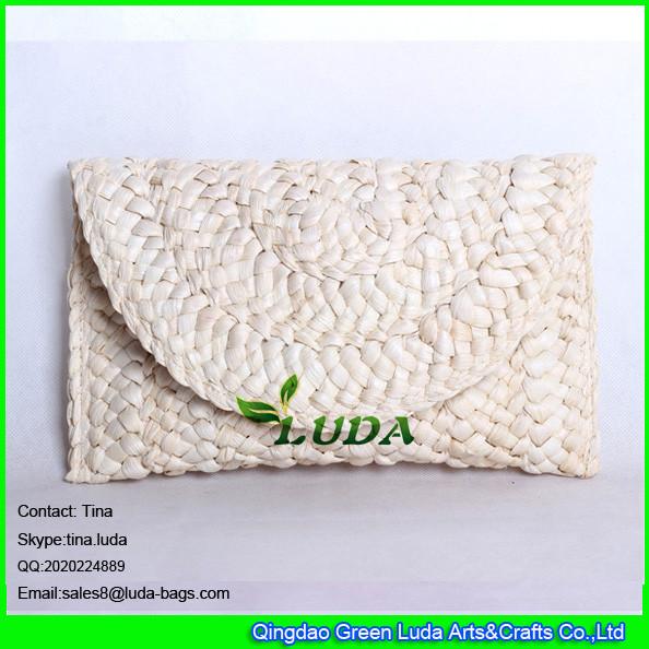 LUDA natural straw handbag cornhusk fashion straw purse and handbags