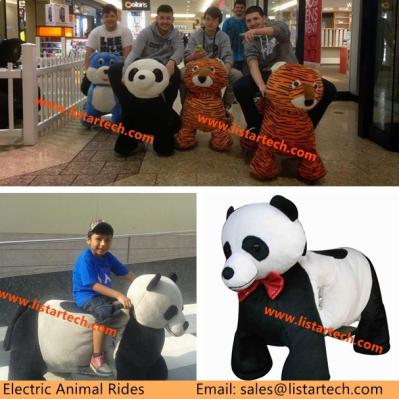plush animals motorized walking stuffed animals Shopping Mall Animal Rides