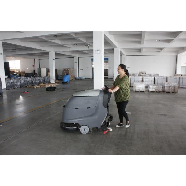 Dycon Professional Black Color Hand Held Battery Powered Floor Scrubber Ametek Motor