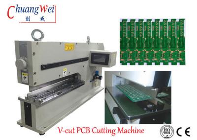 PLC sem estresse Conctrol da máquina do PWB Depaneling Alminum dois de PCBA Depanel da lâmina linear pneumática do PWB Depaneling