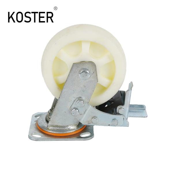 Industrial Caster 4/5/6/8 Heavy Duty Caster Wheel with Roller Bearing and Brake