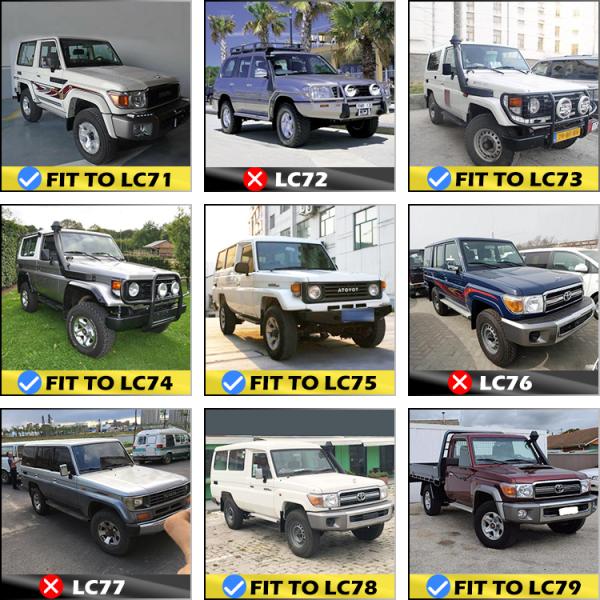 Pocket Style Fender Flares ,  ABS Fender Flares For Toyota Lc70 71 73 74 75 78 79