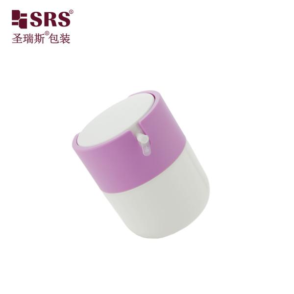 PA001 50 ml Injection mignonne Bouteille nue personnalisée avec bouchon rose Bouteille de pompe sans air de luxe pour la personnalisation de la lotion pour le visage