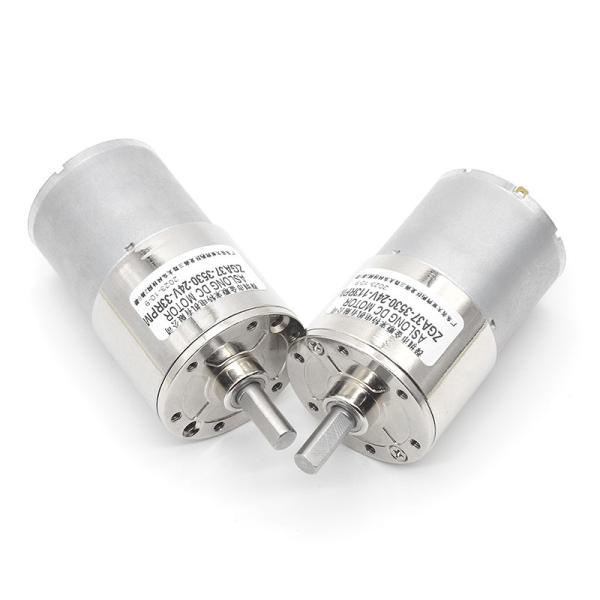 Mini DC gear motor 37mm ZGA37-3530 12V 24V center output gearbox low-speed motor