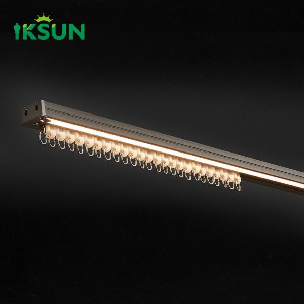 New Style  LED Light Curtain Track Aluminum Silent Smooth led strip light track