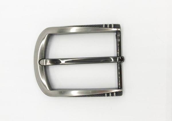 3.5cm Width Replacement Belt Buckle Embossed Gunmetal Brush Color 33g