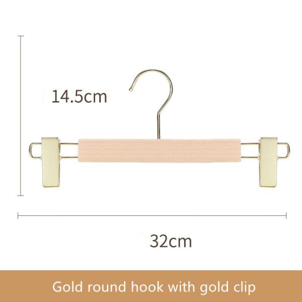 Solid Wooden Suit Hangers Craft Trousers Hanger Rack For Clothing Store