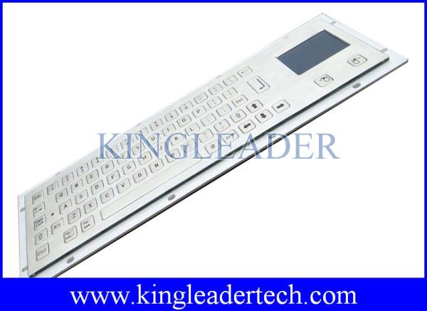 Clavier industriel balayé en métal du kiosque IP65 avec le bâti de panneau de Touchpad du dos