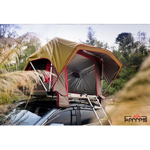 Ultra-thin and Ultra-light One Bedroom Roof Top Tent T1000 for Field Game Enthusiasts