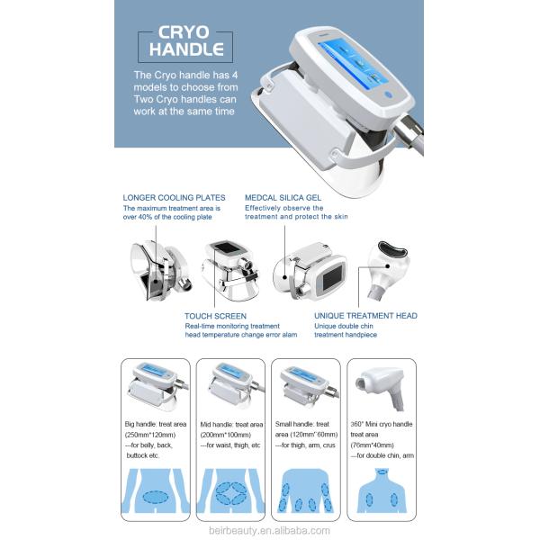 Multifunctional Vacuum Cavitation System With 4 Cryo Handles RF Fat Burning Machine