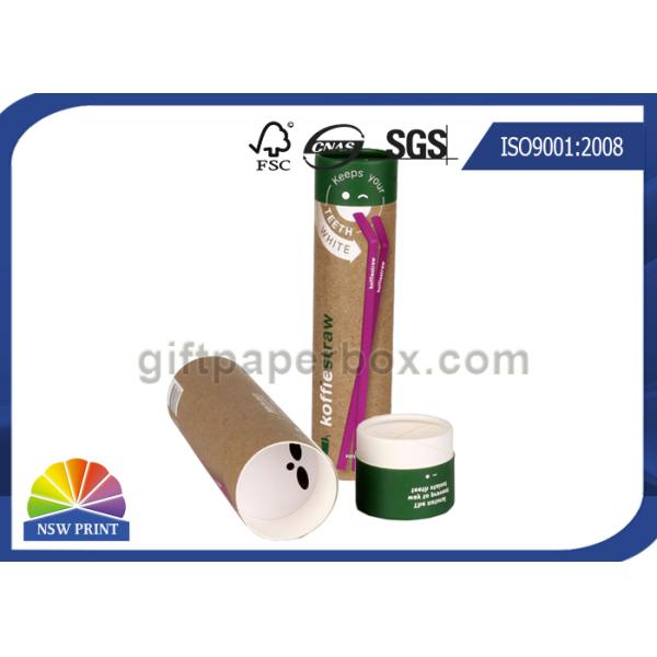 Los tubos hechos a mano del papel de la cartulina de 1.5m m Kraft que empaquetan Pantone colorean Eco - amistoso