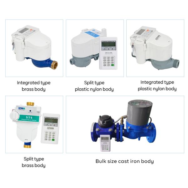 Gprs Smart Prepaid Water Metering Plastic Prepaid Iot Remote Water Meter Sts Prepaid Meters