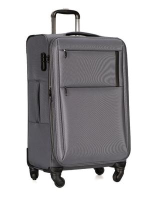 EVA Padding Twill Nylon Fabric Soft Travel Luggage With Mute Double Wheels