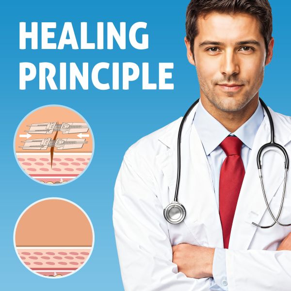 Dispositif de fermeture de plaie de bandages en tissu flexible 2 / 4 / 6PCS