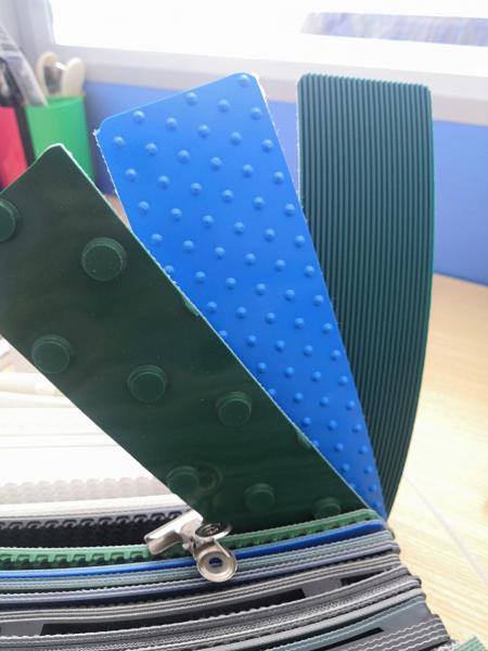 Cinturón transportador de PVC de procesamiento de alimentos con rectángulo de longitud personalizable