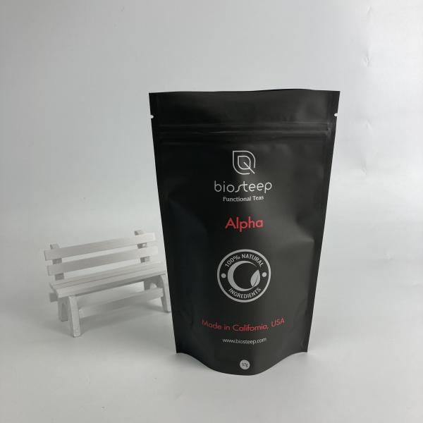 Custom Printed Wholesale Plastic Bags Food Grade Tea Packaging Bags Stand Up Zipper Bags for Tea Coffee Powder