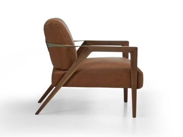 Aston Martin V221 Fiberglass Arm Chair Seat And Back In Leather Skin Rust