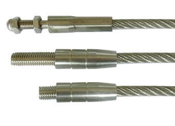 Aisi304 2mm Cable Eye Ends Accessories For Stainless Steel Cable Mesh