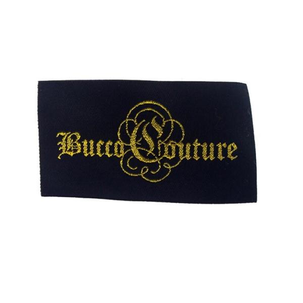 Main Gold Thread Custom Clothing Brand Labels Wholesale For Clothing
