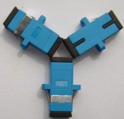 Adaptateur optique en céramique ou en bronze de couleur bleue de la douille SC/PC-SM de fibre pour l'arrêt actif de dispositif