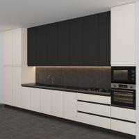 armários de cozinha modulares 50cm modernos de 20mm com Oven Cabinet Plywood Door
