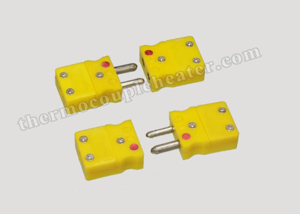 Mâle à hautes températures de composants de thermocouple et mini/standard prise femelle