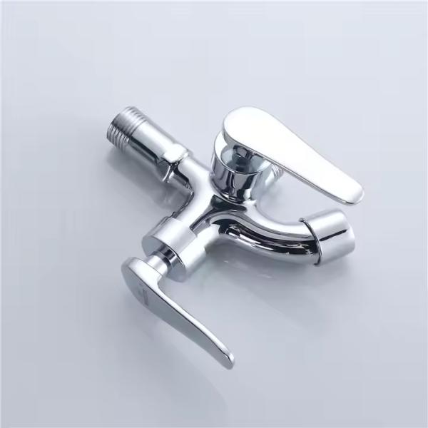 Modern Double Outlet Down Kitchen Mixer Sink Faucets ForWashing Machine Basin