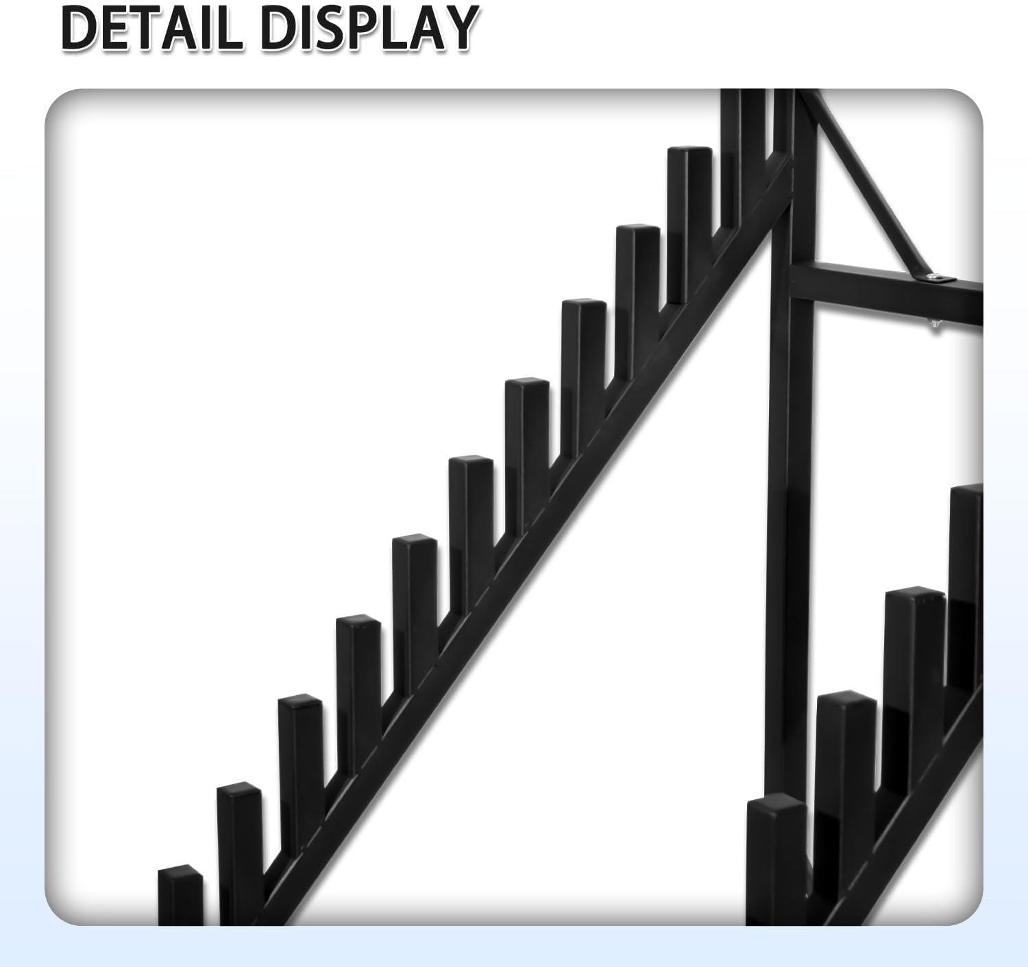 12 Layer Mobile Tile Display Rack High Carbon Steel Anti-Rust Lockable Wheels Triangle Reinforced Plastic End Caps
