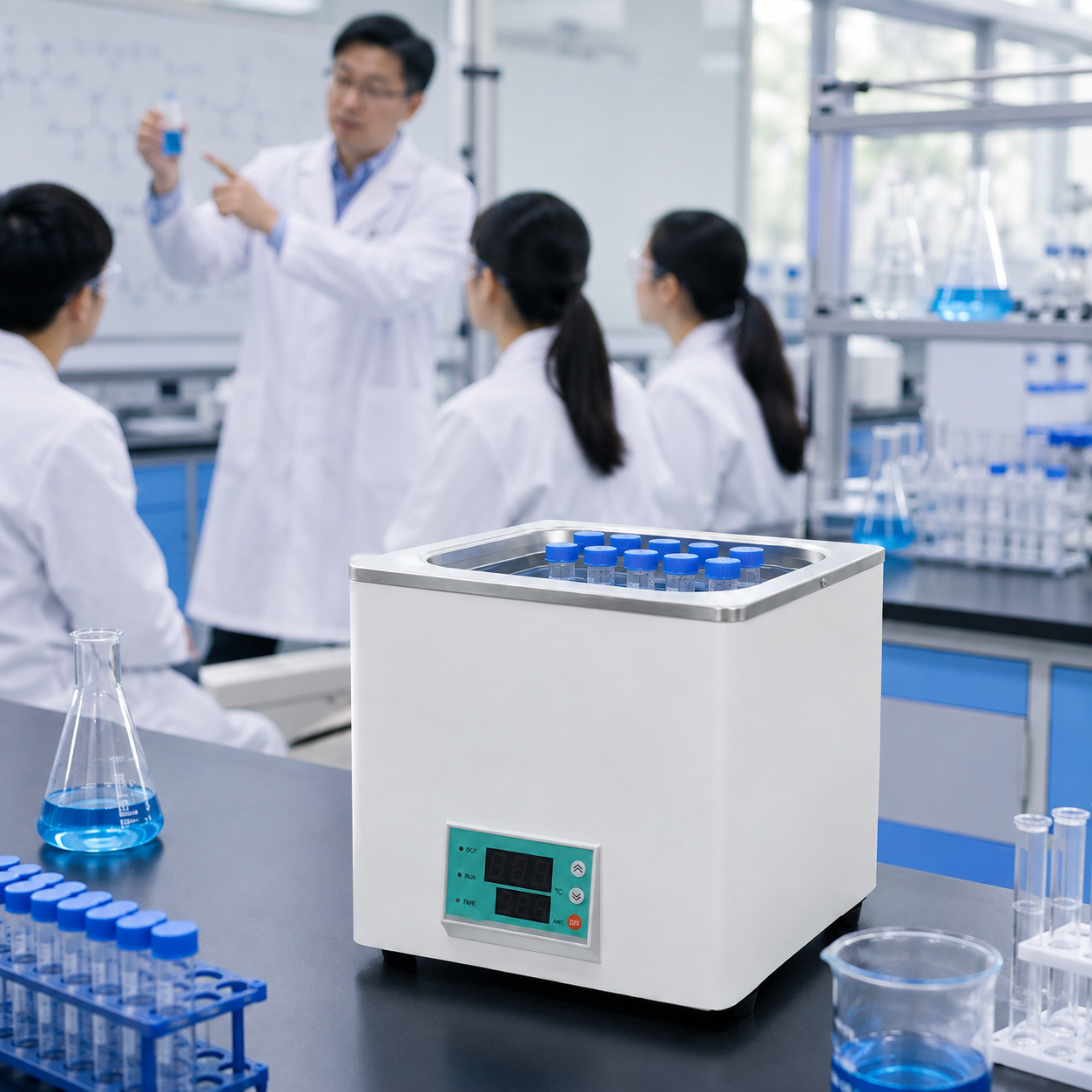 Cenlee Biology Chemistry Research Stable 0.5C Temperature 160x160x130mm Chamber 220V Digital Thermostatic Water Bath