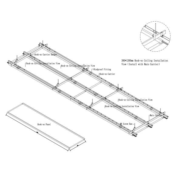 Lightweight 2.5mm Aluminium Ceiling Board Integrated ceiling For Interior Decoration