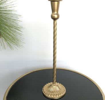 Golden Wear Resistant 0.5KG Nordic Style Candle Holder