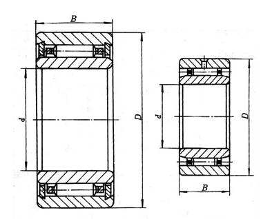 Твердым отделенные воротником сверхмощные подшипники ролика иглы с быстрым ходом