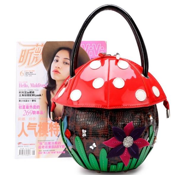 Mushroom Creative handbag fashion trend female cute cartoon character