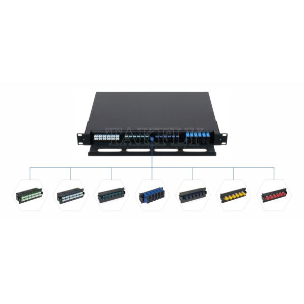Настраиваемая оптоволоконная MPO кассета MTP Patch Panel Сдвижный тип для центра обработки данных FTTX